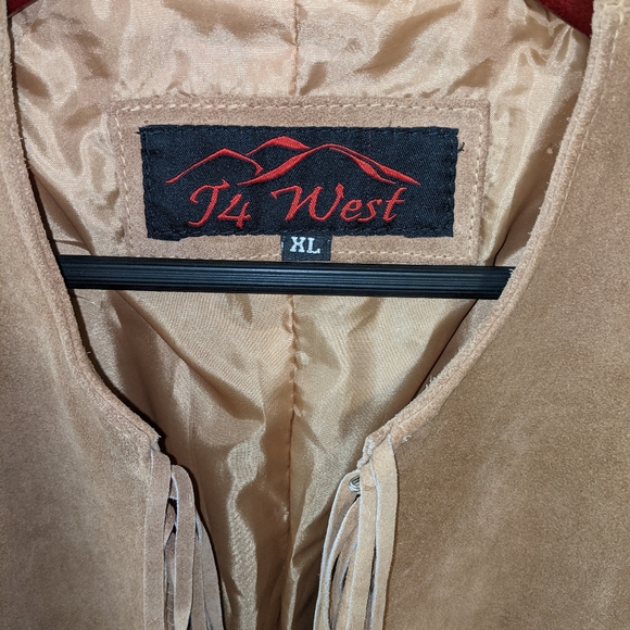 Suede Long fringe Coat - Picture 4 of 6